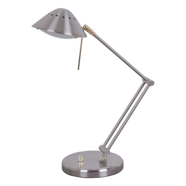 Living Accents 16534 006 Halogen Desk Lamp Brush Nickel