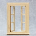 thumbnail image 3 of Ventana de casa de muñecas en miniatura a escala 1:12 con puertas dobles que se pueden abrir, 3 of 3