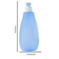 thumbnail image 3 of Botella portátil de bidet manual de 350 ml para limpieza de pañales de bebé, rociador de lavado tamaño viaje con ducha suave, kit ligero de cuidado de baño en azul, 3 of 8