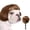 flax, variant on mirlewaiy Black Pet Wig, Curly Braids Headgear for Dog & Cat, Funny Costume for Halloween & Parties