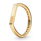 thumbnail image 1 of 2024 New 18K Gold Plated 925 Silver Ring Zircon Sparkling Double Band Heart Finger Ring Women Original Ring Fine Jewelry, 1 of 5