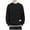 Black, variant on Ahabrexf Mens Sweaters and Pullovers, Casual Solid Color Striped Knit Sweater with Round Neck