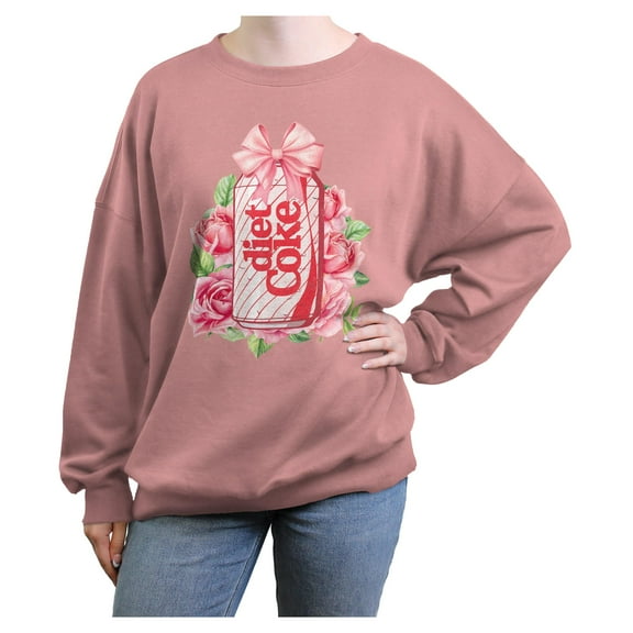 Junior's Coca Cola Diet Coke and Roses  Sweatshirt