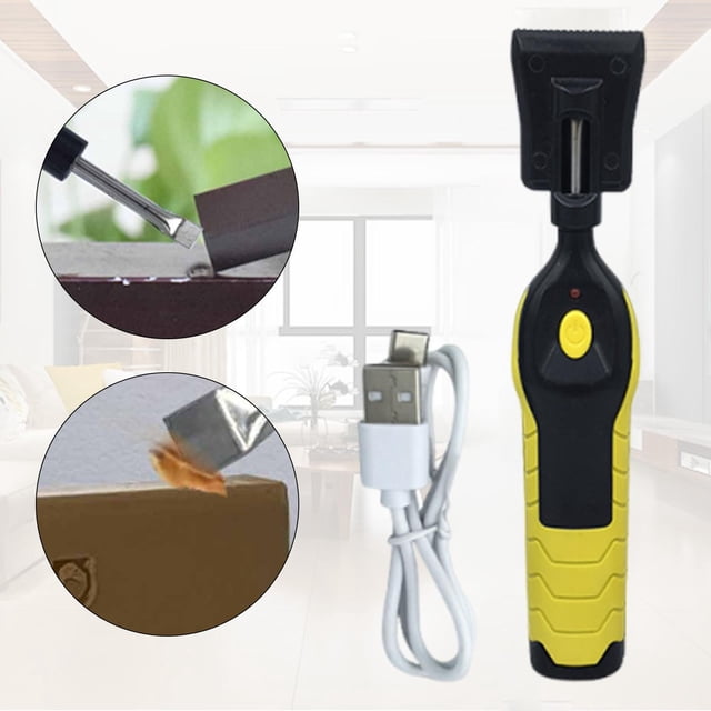 Bolígrafo calefactor eléctrico para reparación de suelos, herramienta profesional versátil para reparación de muebles, marcador para retoques de Amarillo