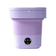 Pompotops Mini Washing Machine Foldable Bucket Type Laundry Clothes Washer Cleaner Travel Clearance
