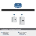 thumbnail image 3 of Amerock Bar Pulls Square 5-1/16 inch (128mm) Center-to-Center Matte Black Cabinet Pull - 10 Pack, 3 of 5