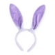 thumbnail image 1 of Diademas con orejas de conejo de peluche Diadema de conejo Diademas con orejas de conejo (blancas y moradas), 1 of 7