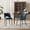 Blue, variant on AFO Modern Velvet Dining Chair with Solid Wood Legs, Side Chair for Dining Room, Cafe and Kitchen, Set of 2, Coffee
