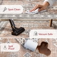thumbnail image 2 of nuLOOM Evelina Traditional SplashGuard Machine Washable Area Rug, 2' x 3', Evelina Light Orange, 2 of 12