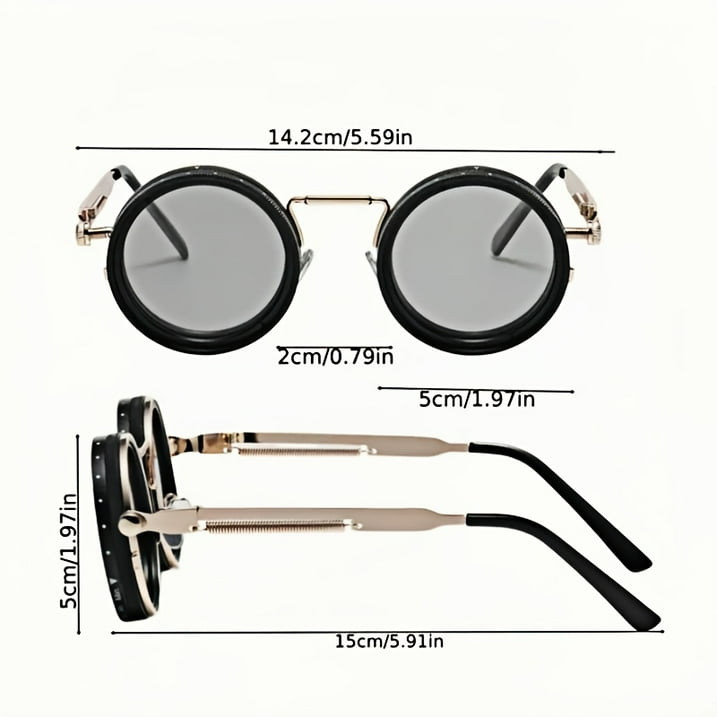 Retro Leica-style Rotating Fashion Glasses