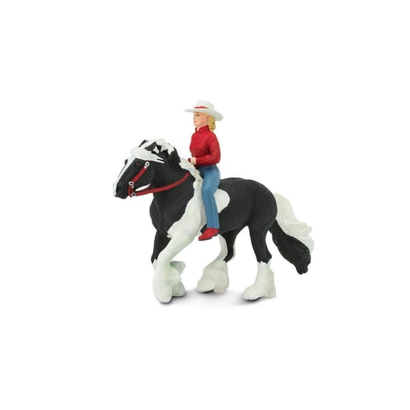 Safari Ltd. Audrey on Streaming Light Toy Set - Lifelike Horse Rider Figurine -Educational Toy for Boys, Girls, and Kids Ages 3 