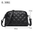 thumbnail image 4 of Bolso bandolera GEEK de piel auténtica para mujer, bolso de mano sencillo y monedero, bolso de viaje femenino de moda, bolso de piel de vaca de color liso., 4 of 5