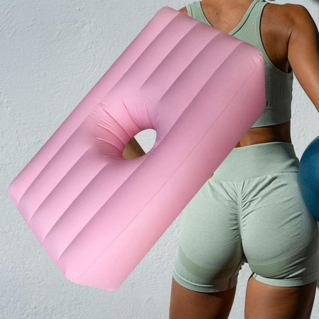 Cama de recuperación para levantamiento de glúteos, cojín inflable para glúteos, colchón inflable plegable para dormir, colchón para glúteos para rosa