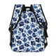 thumbnail image 4 of Disketp Blue Ink Flowers Mochila Estampada para Hombre y Mujer – Mochila Ligera Clásica con Múltiples Bolsillos para Universidad, Trabajo y Viajes-One Size, 4 of 5