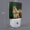 thumbnail image 2 of Pofeuu Squirrels Eating Peanuts On The Tree Print Night Lights Plug into Wall with Dusk-to-Dawn Light Sensor, LED Nightlight for Bathroom, Adult, Hallway-EU, 2 of 7