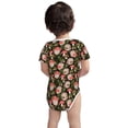 thumbnail image 3 of Yiaed Edgehog and Mushrooms Print Infant Climbing Short Sleeve Onesie One-Piece Baby Bodysuit Clothes 0-12 Months -18 Months, 3 of 6