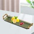 thumbnail image 6 of Nordic Serving Tray Jewelry Tray with Handles Cosmetic Perfume Makeup Display Breakfast Plate Platter for Home Living Room Bathroom Bedroom Green, 6 of 9