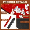 thumbnail image 6 of Mahjong Mat 31.5" x 31.5" Elegant Chinese oriental Elegant swallow bird peony flower golden line Non-Slip Noise Reduction American Mahjong Tiles Table Cover for Dominoes Poker Card Board Games Gift, 6 of 8