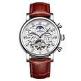 thumbnail image 1 of Reloj de cuero genuino para hombre, reloj mecánico automático, reloj mecánico hueco resistente al agua, reloj para hombre, 1 of 6