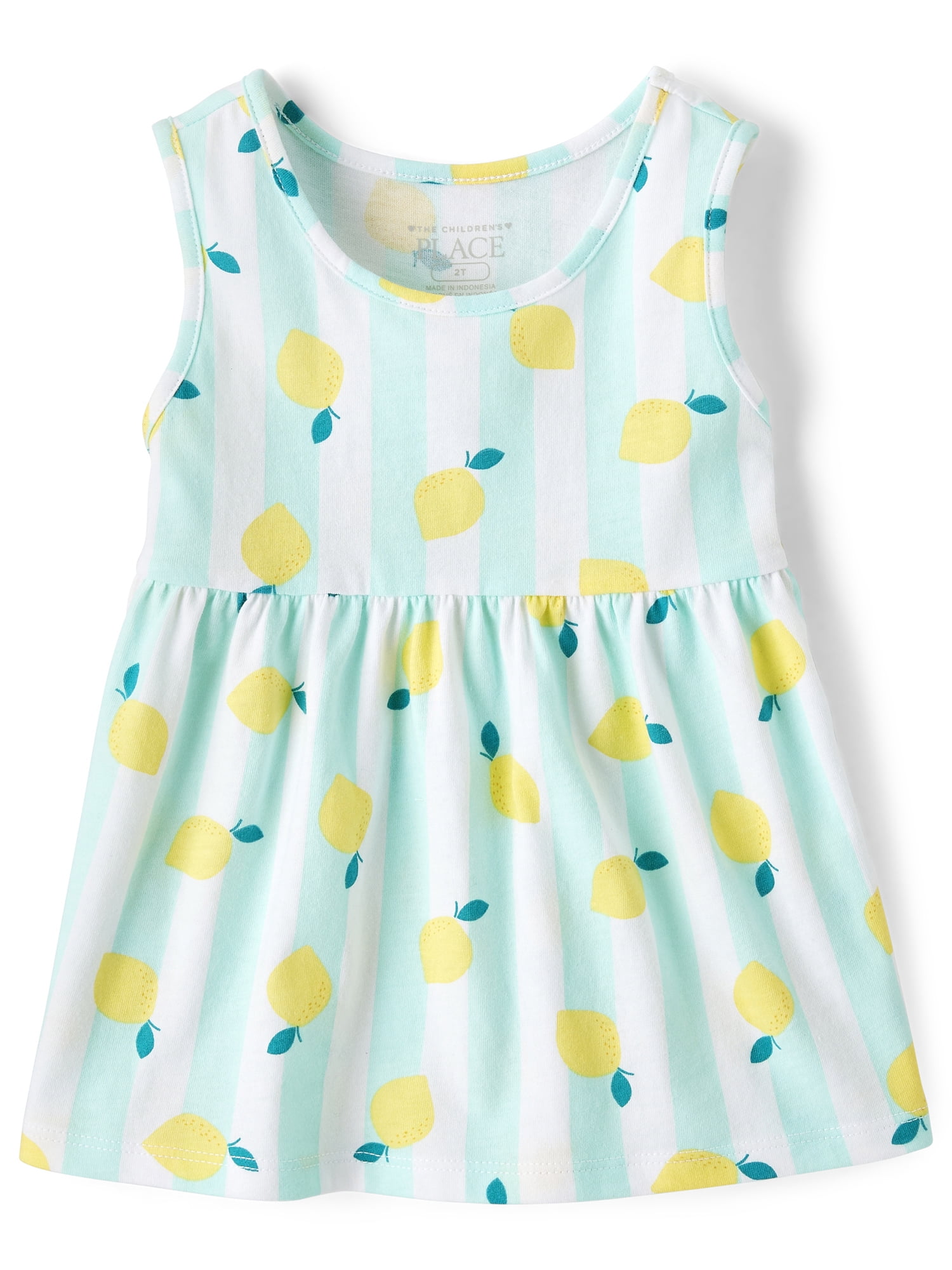 The Children's Place Toddler Girls Sleeveless Babydoll Tank Top, 3-Pack, Sizes 12M-5T