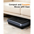 thumbnail image 4 of Vibration Plate for Lymphatic Drainage, RIORUN 180 Speeds Vibration Plate Machine, App Control 400 lbs, Whole Body Vibration Platform with Resistance Bands Remote, 4 of 10