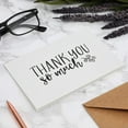 thumbnail image 4 of 48-Pack Black and White Thank You Cards with Kraft Paper Envelopes for Graduation, Wedding, Birthday, Baby Shower, Blank Inside, Assorted Simple Vintage-Style Designs (4x6 In), 4 of 8