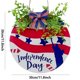 thumbnail image 3 of Decoración Del Día de La Independencia, Tablero Colgante de Madera Resistente, Diseño Clásico En Rojo, Blanco y Azul, Ideal para Realzar El Ambiente Festivo, Ideal para Fiestas En Casa y Celebrar La, 3 of 6