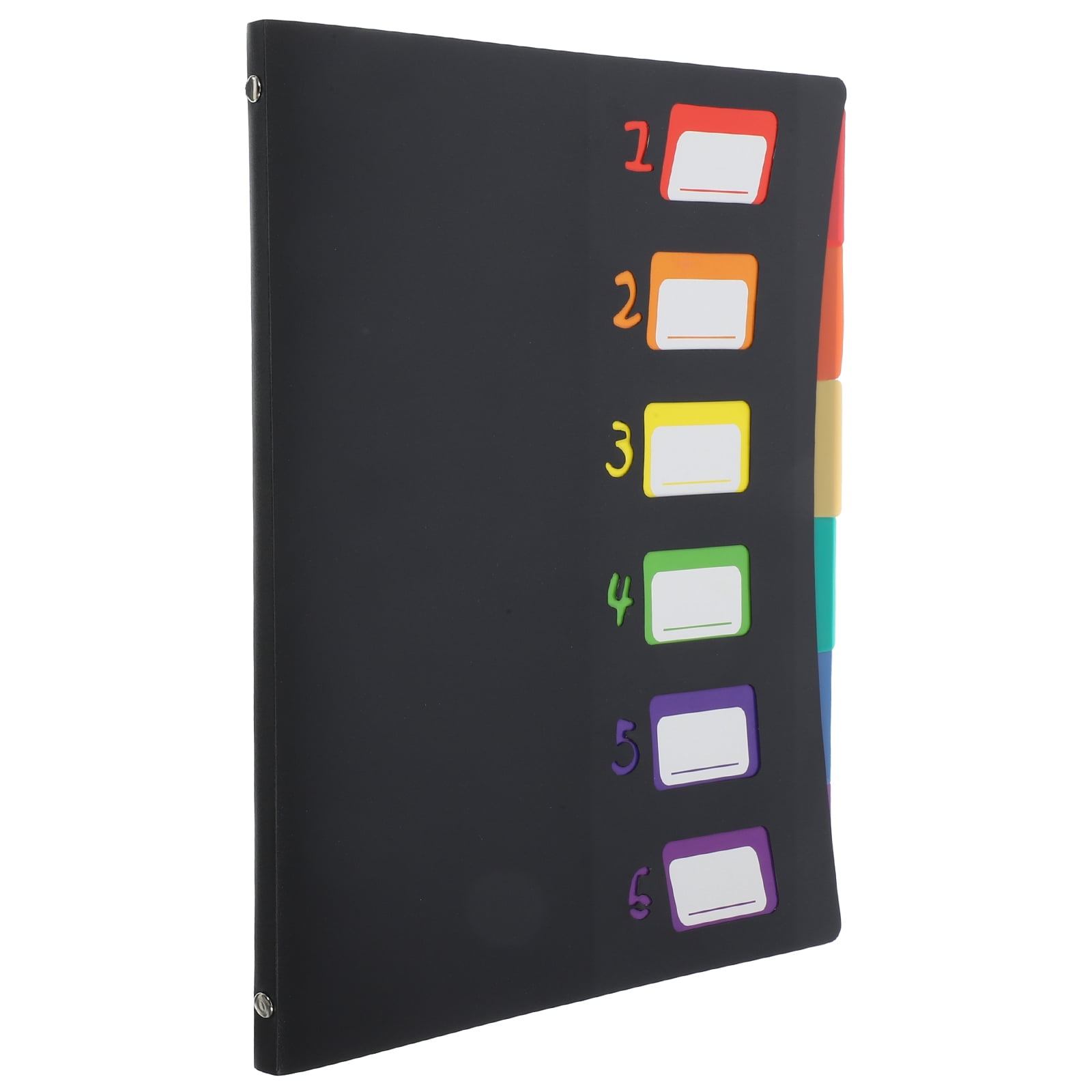 NICERIO Black PP Folders with Pockets Heavy Duty for Office Documents