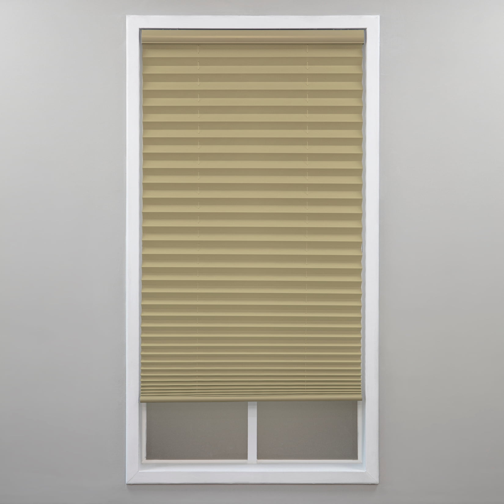 Regal Living Cordless Light Filtering Polyester Pleated Shades, Camel - 71 in. W x 48 in. L