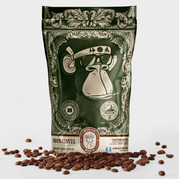 Fresh Roasted Medium Roast Coffee | Guatemala | BAYC #5502 | 12oz Bag