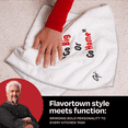 thumbnail image 4 of Guy Fieri’s Flavortown Kitchen Towels 4-Pack – Absorbent Dish Cloths, Hand Towels, Durable Linen Set for Cleaning and Drying in the Kitchen, White, 4 of 6