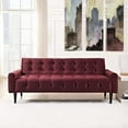 thumbnail image 3 of Modway Delve Performance Velvet Sofa in Maroon, 3 of 4