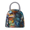 thumbnail image 1 of Easygdp Whimsical Goat Artist Bolsa de Almuerzo Insulada Grande, Forro de Aluminio, Diseño Espacioso, a Prueba de Fugas, Ideal para Trabajo, Picnics, Viajes y Actividades al Aire Libre, 1 of 6