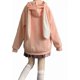 thumbnail image 1 of Sudadera con capucha y cordones de otoño con estampado de pentáculo de conejo de dibujos animados, chándal holgado de manga larga kawaii para mujer, 1 of 4