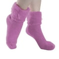 thumbnail image 2 of Women's Fashionable Multi Color Solid Color Comfortable Socks Winter Fleece Warm Socks, 2 of 4