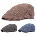 thumbnail image 3 of Happy Date 1 Pack Newsboy Hats for Men Flat Cap Cotton Adjustable Breathable Irish Cabbie Ivy Driving Gatsby Hunting Hat, 3 of 5