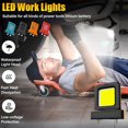 thumbnail image 4 of High Brightness floodlight - for All Power Tool Batteries, Work Light, 2000 Lumen Magnetic Flashlight, Portable Floodlight Compatible with 21V Tools, Job Site LED Worklight for Outdoor, 4 of 8