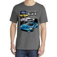thumbnail image 2 of Wild Bobby, Ford GT American Horse Power Mustang, Cars and Trucks, Garment-Dyed Washed Look Short Sleeve Tees, Charcoal, Medium, 2 of 3