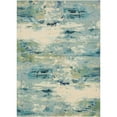 thumbnail image 1 of Unique Loom Chromatic Abstract Area Rug 9' 10 x 13' Rectangle Light Blue/Beige, 1 of 2