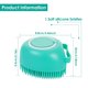 thumbnail image 3 of Cepillo de baño para perros y gatos, peine de goma de silicona, cepillo de aseo para perros, cepillo de masaje de silicona para cachorros, cepillo de limpieza del cabello, cepillo de limpieza, dispensador de champú suave (corazón azul) Sincero Electrónica, 3 of 5