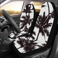thumbnail image 2 of FMSHPON Set of 2 Car Seat Covers Palm Trees White Universal Auto Front Seats Protector Fits for Car,SUV Sedan,Truck, 2 of 4