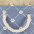 thumbnail image 4 of DII Polyester Pet Bin Trellis Paw Stonewash Blue Rectangle Small, 4 of 5