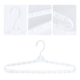 thumbnail image 3 of Unique Bargains Extra Large Plastic Adjustable Shoulder Clothes Hangers 10 Pcs White, 3 of 6