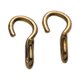 thumbnail image 1 of Korsteel - Ganchos de Cadena de Freno para Caballos (Dorado), 1 of 2