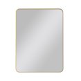 thumbnail image 3 of Gzxs 24x36 Inch Rectangular Vanity Mirror, Modern Wall Mounted Hanging Dressing Mirror with Gold Metal Frame, Horizontally or Vertically, 3 of 8