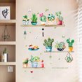 thumbnail image 3 of Cute Cactus Pattern Self Adhesive Wall Sticker for Living Room Bedroom Wardrobe Porch Decor, 3 of 7