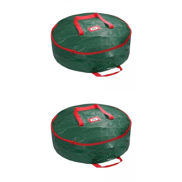 Bolsa de Almacenamiento de Guirnalda de Navidad 2pcs Sunnimix Estuche de almacenamiento Plegable a Prueba de Polvo