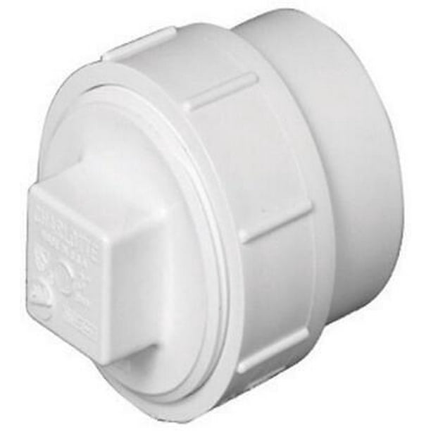 Charlotte Pipe Schedule 40 4 in. Spigot T FPT PVC Cleanout Adapter