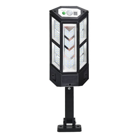 

STEADY LED Solar Street Light Outdoor IP65 Waterproof Human Body Induction Garden Wall Light With Remote Control 84SMD/124COB ( White )