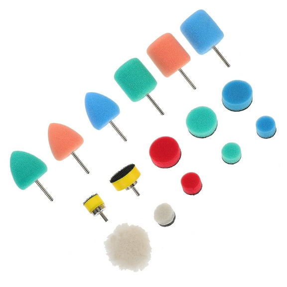 16 Pcs Sandpaper Pads Polishing Sponge Car Waxing Door Handle